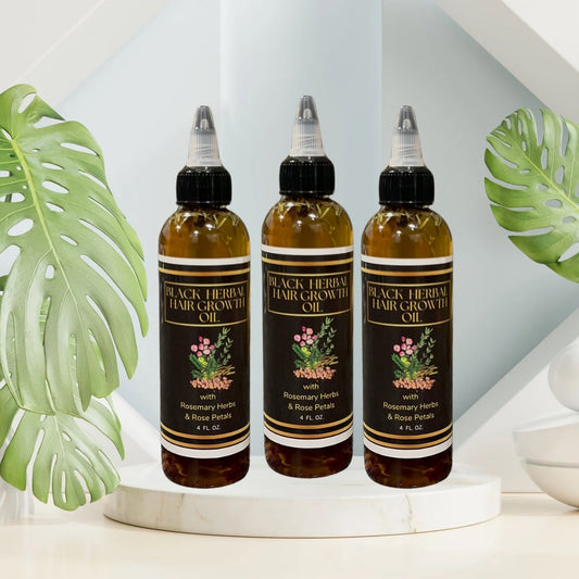 Black Herbal Hair Growth Oil (Bundle of 3)