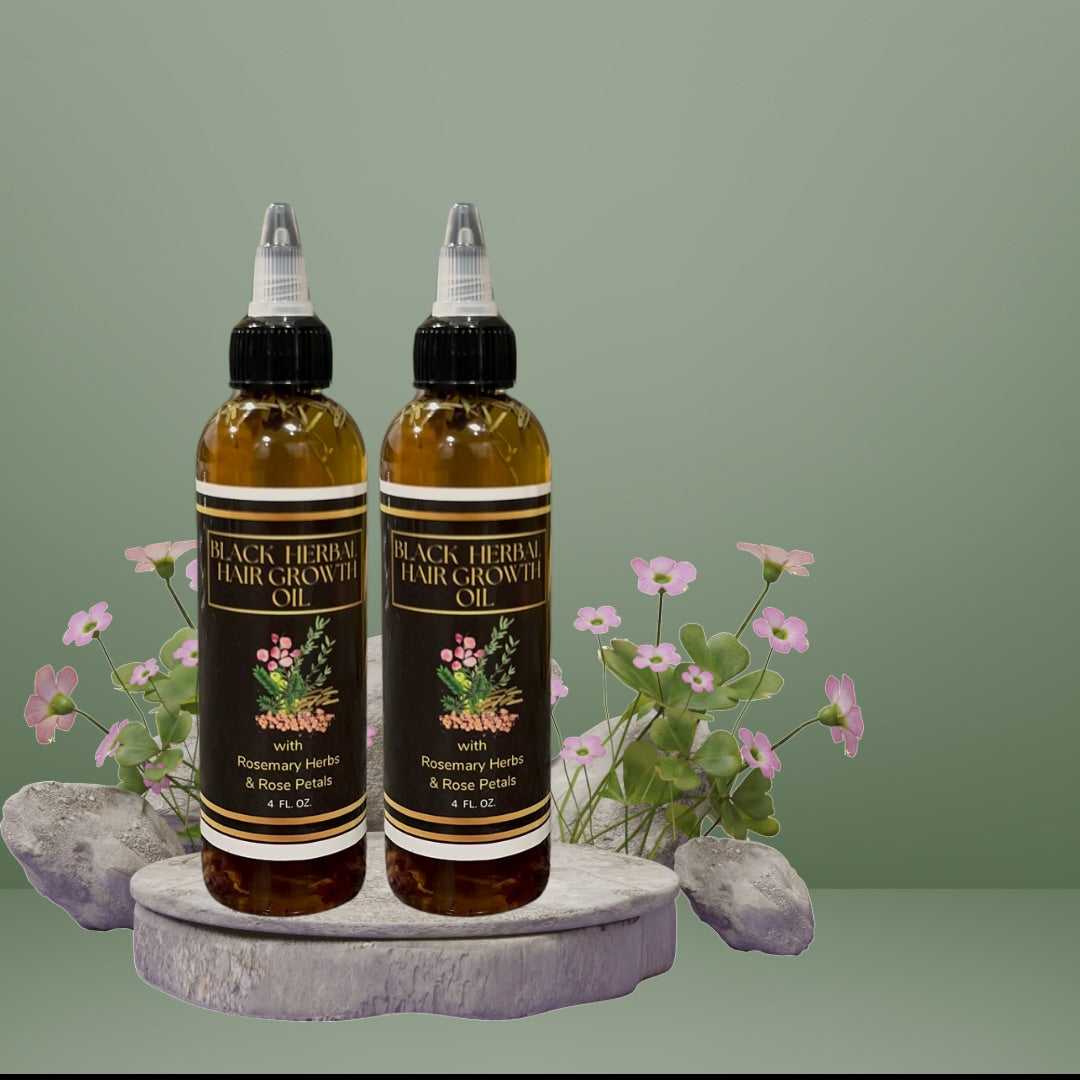 Black Herbal Hair Growth Oil (Bundle of 2)